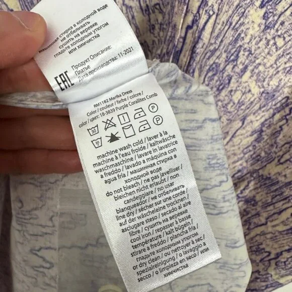 Nwt Remain Birger‎ Christensen Purple Marika Dress Shoulder Pads Size 8 Designer - Picture 7 of 9